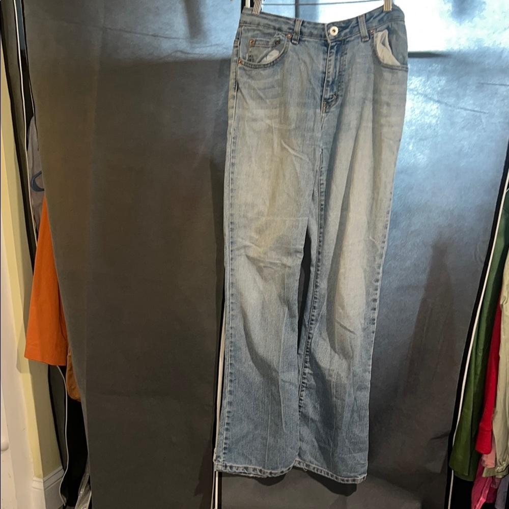 Women's Blue Flare & Wide Leg Jeans